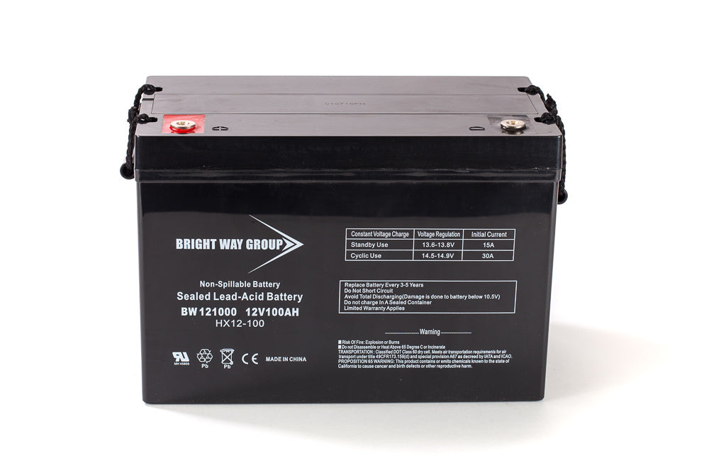 Bright Way Group BW 121000 IT (Group 27) - 12V 100AH SLA Battery
