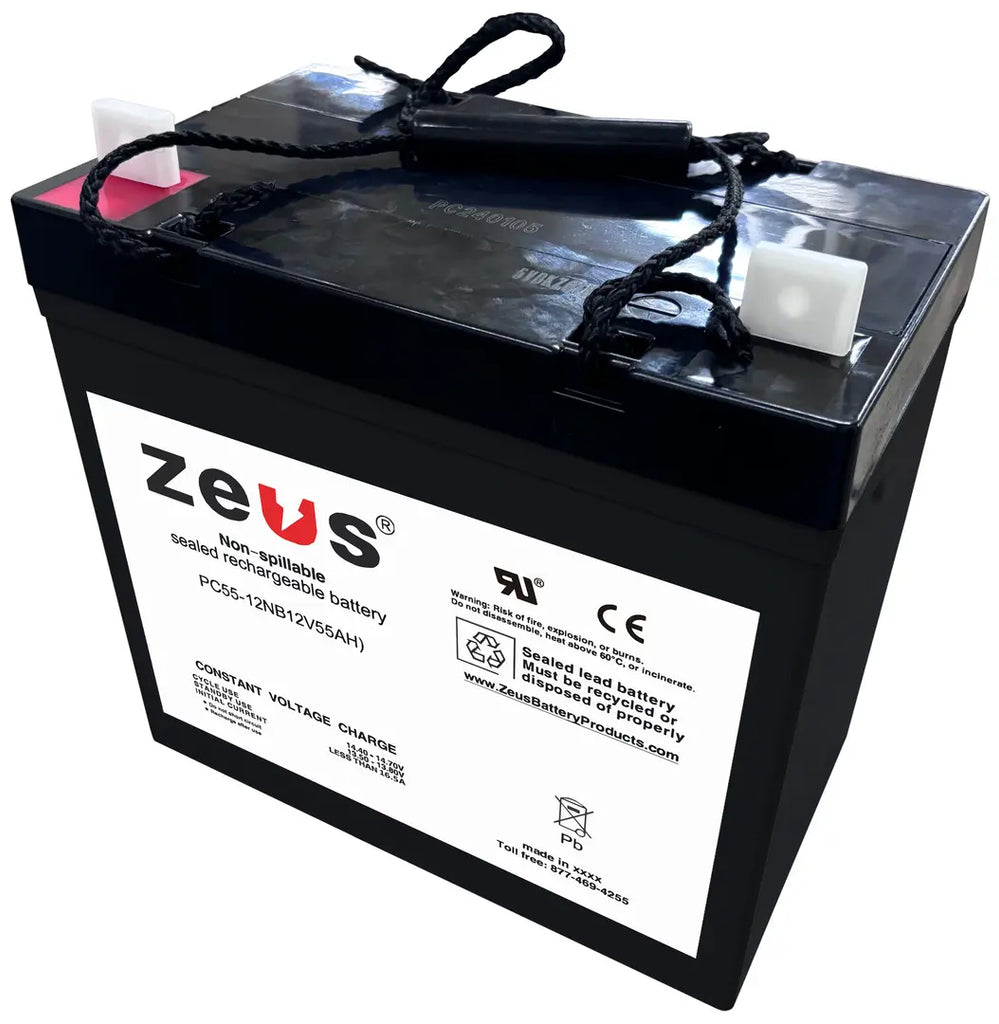 Zeus Battery PC55-12NB - 12V 55AH SLA Battery — Battery Wholesale