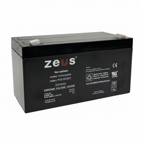 Zeus Battery PC8-24XBF2 - 24V 8AH SLA Battery
