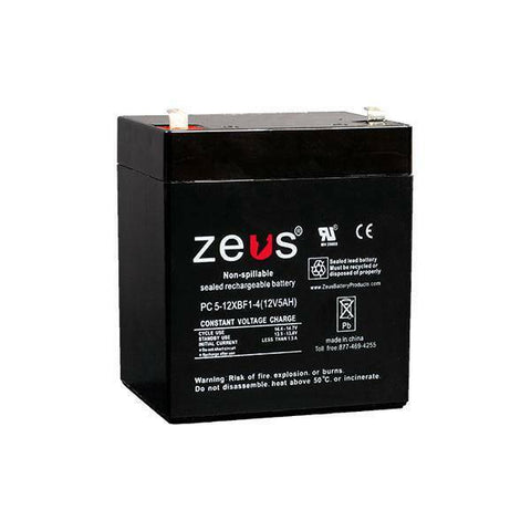 Zeus Battery PC5-12XBF1 - 12V 5AH SLA Battery