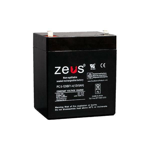 Zeus Battery PC5-12XBF1 - 12V 5AH SLA Battery