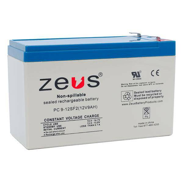 Zeus Battery PC9-12SF2 - 12V 9AH SLA Battery