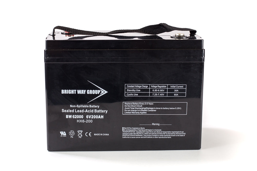 Bright Way Group BW 62000 (Group 27)  - 6V 200AH SLA Battery