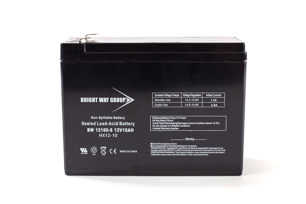 Bright Way Group BW 12100-S F2  - 12V 10AH SLA Battery