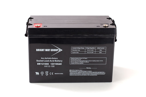 Bright Way Group BW 121000 IT (Group 27) - 12V 100AH SLA Battery — Battery  Wholesale