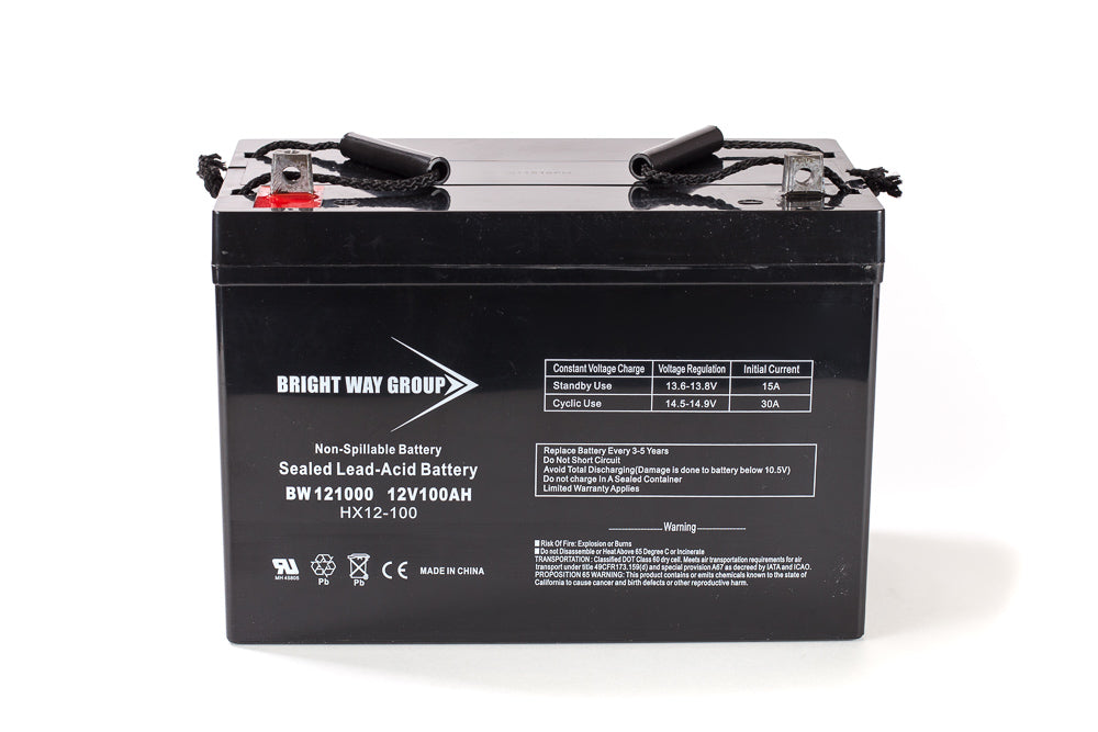 bright way group bw 121000 z group 27 12v 100ah sla battery