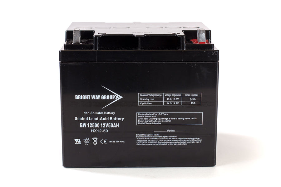 Bright Way Group BW 12500 NB - 12V 50AH SLA Battery — Battery