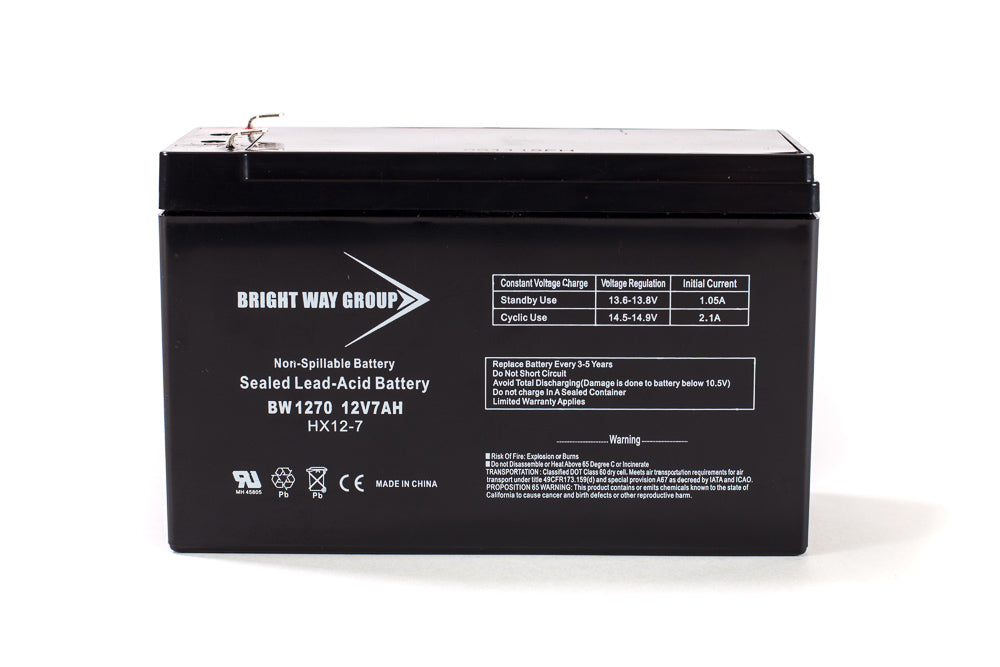 Bright Way Group BW 1270 F1  - 12V 7AH SLA Battery