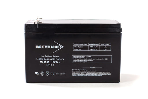 Bright Way Group BW 1280 F1 - 12V 8AH SLA Battery