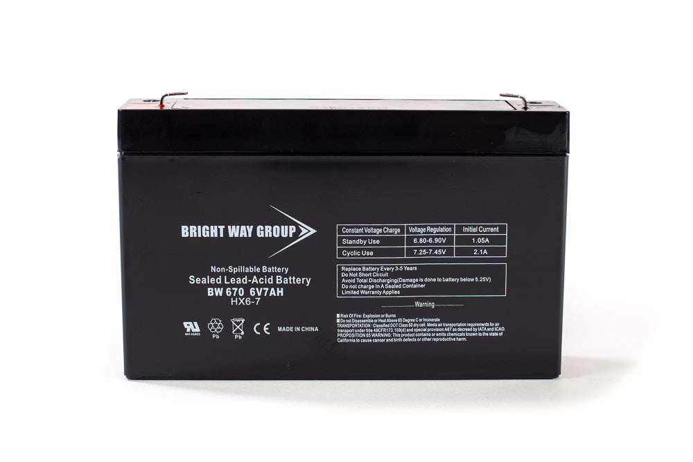 6V 7AH Rechargeable Lead Acid Battery