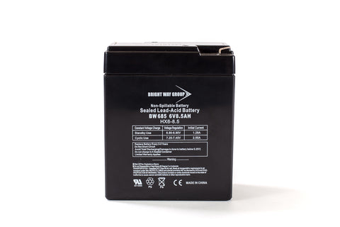 Bright Way Group BW 685 - 6V 8.5AH SLA Battery