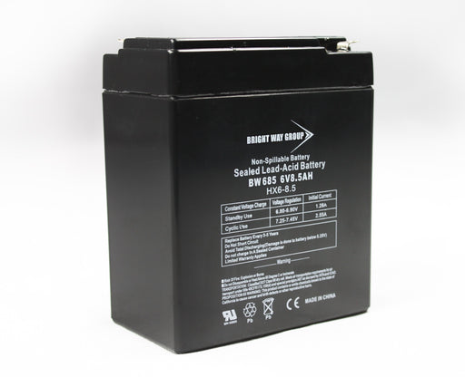 bright way group bw 685 6v 8 5ah sla battery