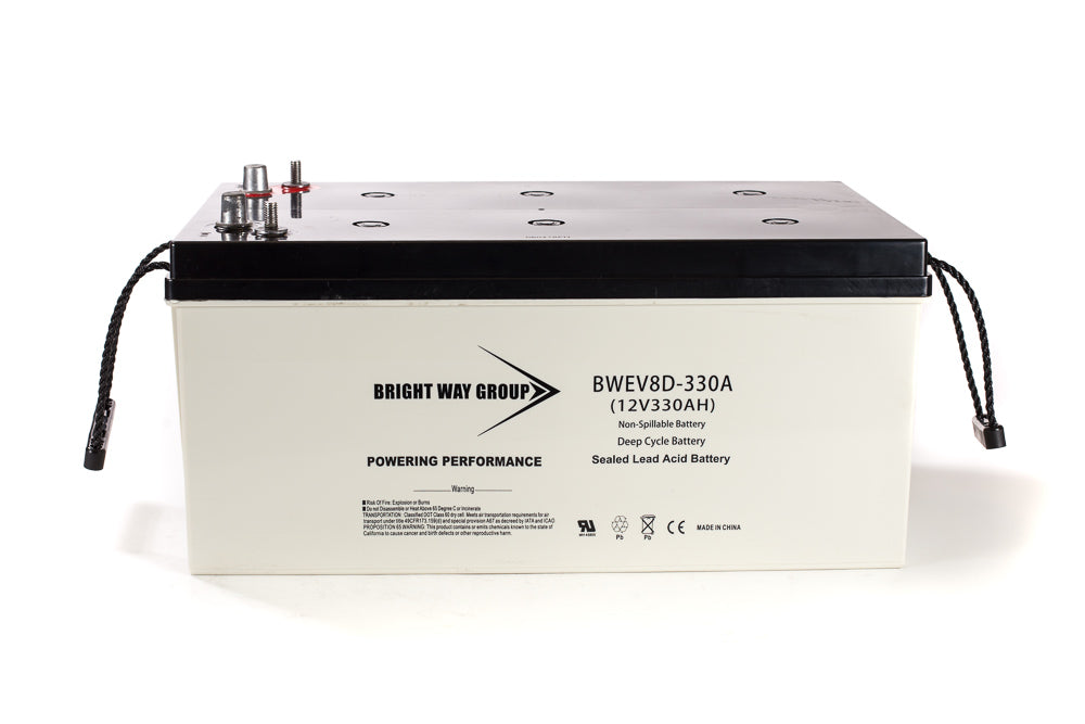 bright way group bw ev8d 12v 330ah sla battery