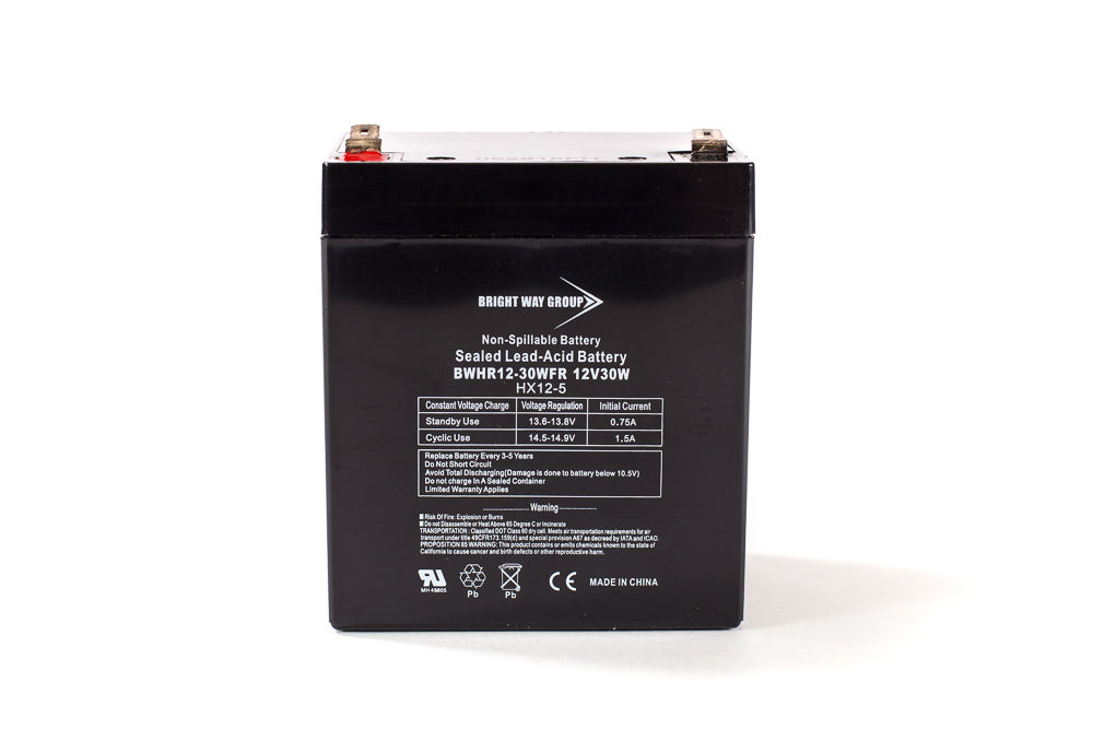 bright way group bw hr 1230w fr high rate ups type 12v 5ah sla battery