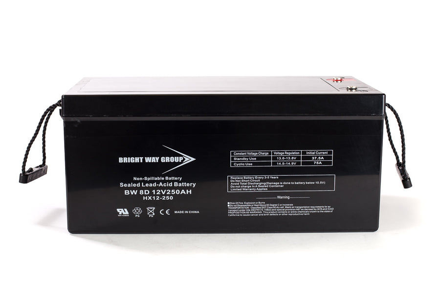 Bright Way Group BW 1280 F1 - 12V 8AH SLA Battery — Battery Wholesale